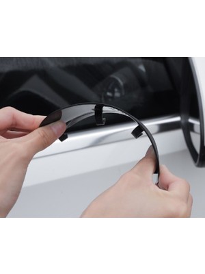 TT 5 Çift Ayna Araba Ayna Yağmur Koruyucu Siper Karbon Desenli Oto Aksesuar