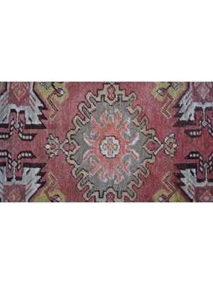 DesignEv 48X91 cm Küçük Boy El Dokuma Yün Kilim Banyo ve Mutfak Için Kilim