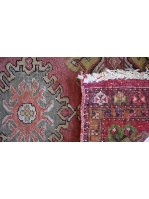 DesignEv 48X91 cm Küçük Boy El Dokuma Yün Kilim Banyo ve Mutfak Için Kilim