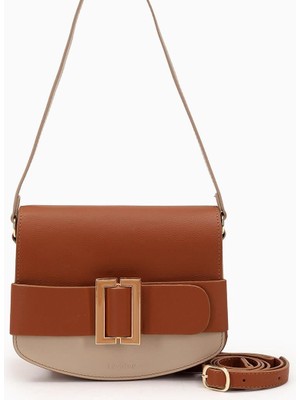 Lêvi D'or TABA VİZON Toka Tasarımlı Omuz Çantası