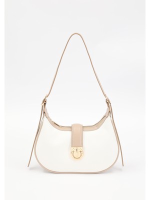 Lêvi D'or BEYAZ VİZON Kemer Askılı Omuz Çantası