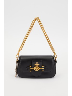 Levidor Siyah Çevirme Kilit Omuz Çantası