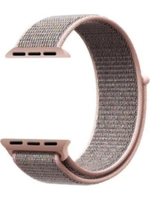 Adige Apple Watch 10 42MM Kordon Kayış Kumaş Cırtlı