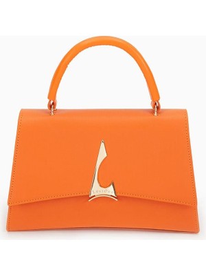 Lêvi D'or Turuncu Petek Baskılıı El Çantası