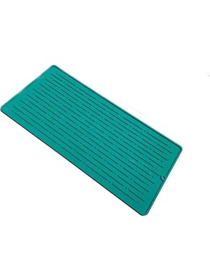 Jasper Redrose GP-153 Büyük Boy Yeşil Bulaşık Kurutma Matı Bulaşıklık Su Tutmaz Bulaşık Matı