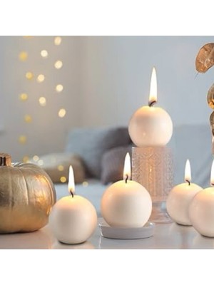 Tabsecret Candle 8 Adet Vanilya Aromalı Top Mum Set