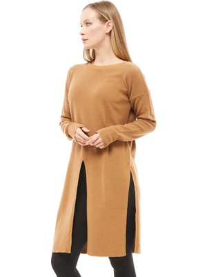 Nonamee Yırtmaçlı Modern Rahat Tunik