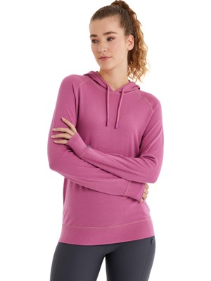 Blackspade Kadın Termal Kapşonlu Sweatshirt 2. Seviye 5938 - Pembe