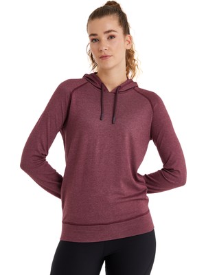 Blackspade Kadın Termal Kapşonlu Sweatshirt 2. Seviye 5938 - Bordo