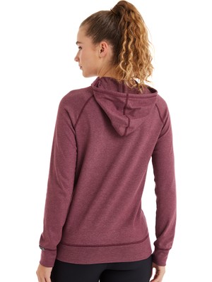 Blackspade Kadın Termal Kapşonlu Sweatshirt 2. Seviye 5938 - Bordo