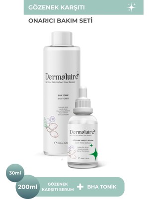 Dermaluire Gözenek Karşıtı Bakım Seti ( Bha Tonik, Gözenek Karşıtı Serum )