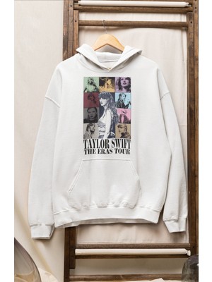 Fuddy Moda Taylor Swift The Eras Tour Baskılı Kapüşonlu Sweatshirt, Oversize Taylor Swift Baskılı Hoodie