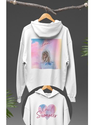 Fuddy Moda Taylor Swift Lover Sırt Baskılı Kapüşonlu Sweatshirt, Oversize Taylor Swift Baskılı Hoodie