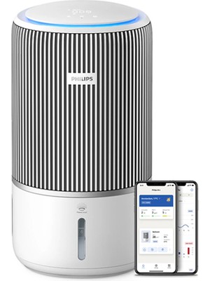 Philips 3400 Serisi Pureprotect Water 2in1 Hava Temizleyici Ve Nemlendirici, 78 m2'ye kadar Alan Temizleme, 650 ml/sa Nemlendirme, AC3420/10