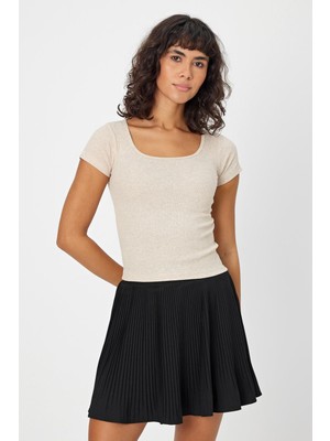 Alexander Gardi U Yaka Slim Fit Crop T-Shirt (B24-0096)