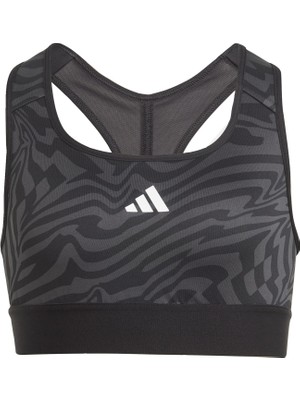 Adidas Düz Gri Kadın Sporcu Büstiyer Ij9535