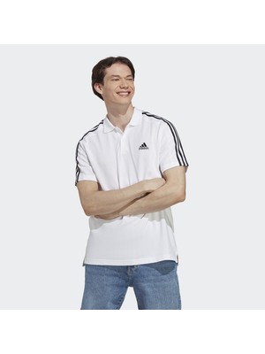 Adidas Sportswear IC9312 Essentials Piqué Embroidered Small Logo 3-Stripes Polo Shirt