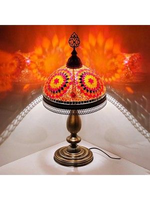 Su Damlası tiffany mozaik lamba, dekoratif masaüstü lamba, gece lamba