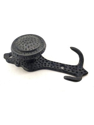 Antika Tarz Dekoratif Pirinç Portmanto Askı - 115X51 Mm, Oksit