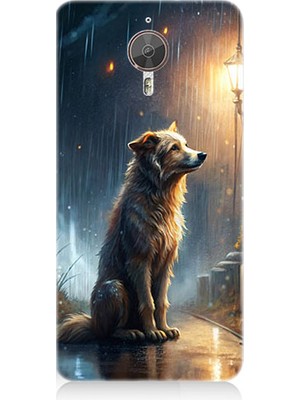 Teknomeg General Mobile Gm5 Plus Uyumlu Yağmurlu Sokak  Desenli Silikon Kılıf