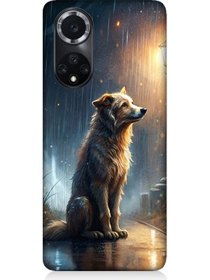Teknomeg Huawei Nova 9 Uyumlu Yağmurlu Sokak  Desenli Silikon Kılıf