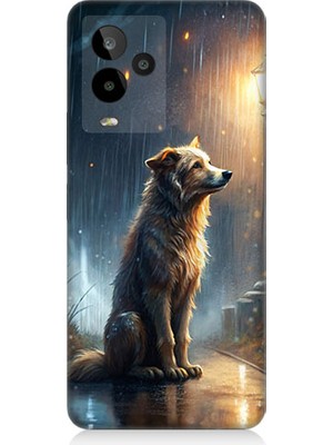 Teknomeg General Mobile GM24 Pro Uyumlu Yağmurlu Sokak  Desenli Silikon Kılıf