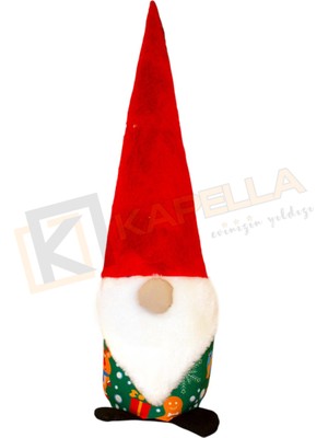 kapella yılbaşı noel baba kapı stoperi yeşil kurabiye desen