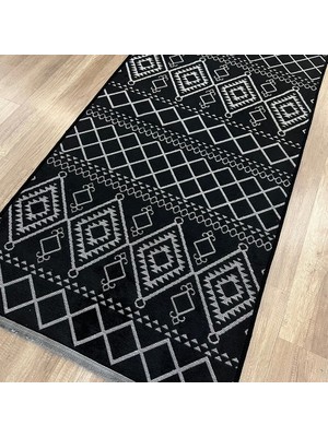 Luxess Halı Cool 405 Siyah Yıkanabilir Kilim