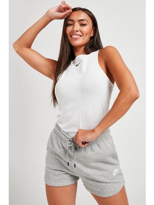 Nike Sportswear Essential Women's French Terry Shorts Grey Pamuklu Kısa Kadın Şort Gri