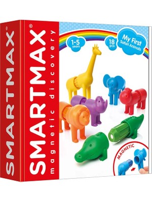 Smartmax Mıknatıslı İlk Safari Hayvanlarım 18 Parça Hediyelik Tipi Eğlenceli Oyun Seti