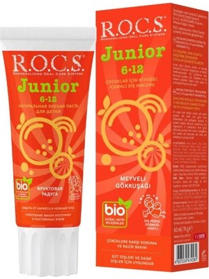 R.o.c.s.junior Diş Macunu 6-12 Yaş 60 ml Meyveli Gökkuşağı