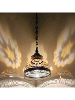 Su Damlası tiffany mozaik lamba, dekoratif masaüstü lamba, gece lamba