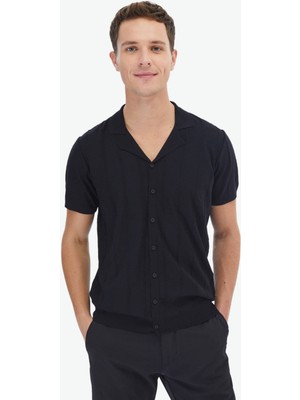 Kip Siyah Regular Fit Casual Gömlek