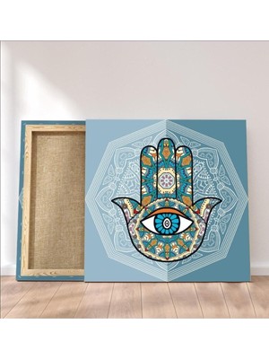 Limitless Design Sri Yantra Yaşam Çiçeği Temalı Hd Baskı Kanvas Tablo Bolluk Bereket Şans