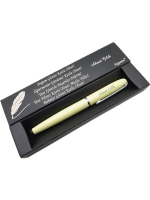 Signator® C577 Krem Krom Roller Kalem | Isme Özel Kalem | Hediyelik Kalem