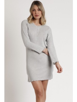 Ayyıldız 61304 Gri Gecelik