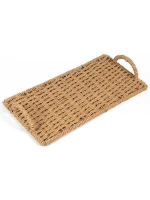 Evidea Deco Monarca Dekoratif Tepsi - Bej - 30 cm