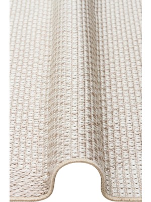 Eko Halı Mono Mno 03 Beige Kaymaz Tabanlı Jüt Dokulu Sisal Kilim