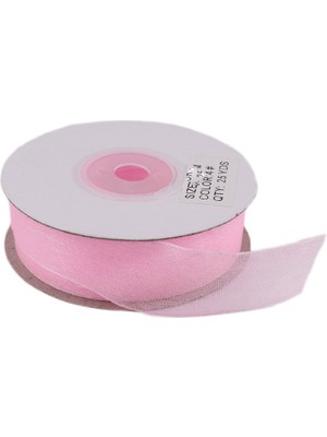 Tahtakale Toptancı Organze Kurdele 40 Mm (22 Metre)  Pembe