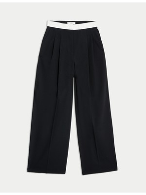 Marks & Spencer Wide Leg Dokuma Pantolon