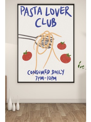 Bs Baskı A3 Pasta Lover Club Baskılı Poster