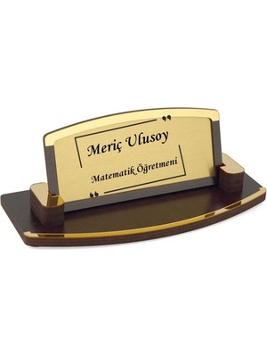 Öğretmenlere Özel Masa Üstü Ahşap Masa Üstü Isimlik
