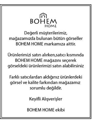 Bohem Home El Yapımı Hasır Tepsi