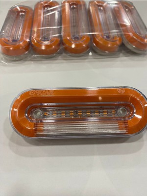Ahmet Otomotiv 5 Adet Sarı Renk Yeni Nesil Neon Yere De Işık Veren Yan Lamba 12V-24V