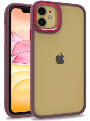 Başkenttekno iPhone 11 Kılıf Flora Kamera Çıkıntılı Arkası Şeffaf Köşeleri Parlak Renkli Işlemeli Flora Kapak