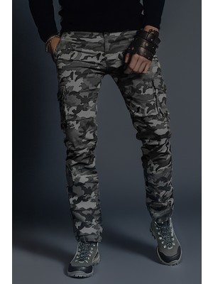 Modacix Kışlık Regular Kamuflaj - Likralı, Düz Paça, Antrasit