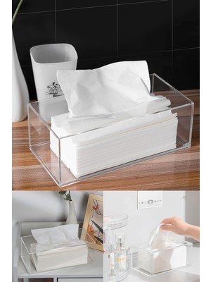 Valletta Trapani Şeffaf Akrilik Peçetelik Peçete Düzenleyici Z Peçete Uyumlu Peçetelik Peçete Organizeri