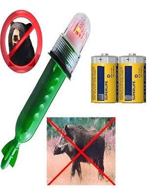 Mg Store Domuz Ayı Köstebek Hayvan Fare Kovucu Fener Işıldak Lamba Savar