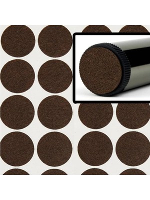 KACAR Yapışkanlı Mobilya Masa Sandalye Parke Zemin Ayak Koruyucu Kaydırmaz Keçesi 28 mm (84'lü Paket)