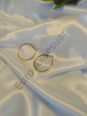 Stainless Steel Çelik Halka Küpe 01